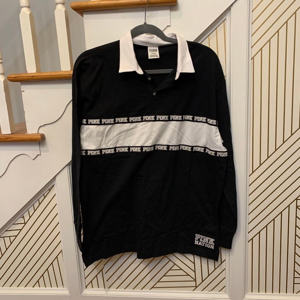Victoria Secret PINK Black Polo